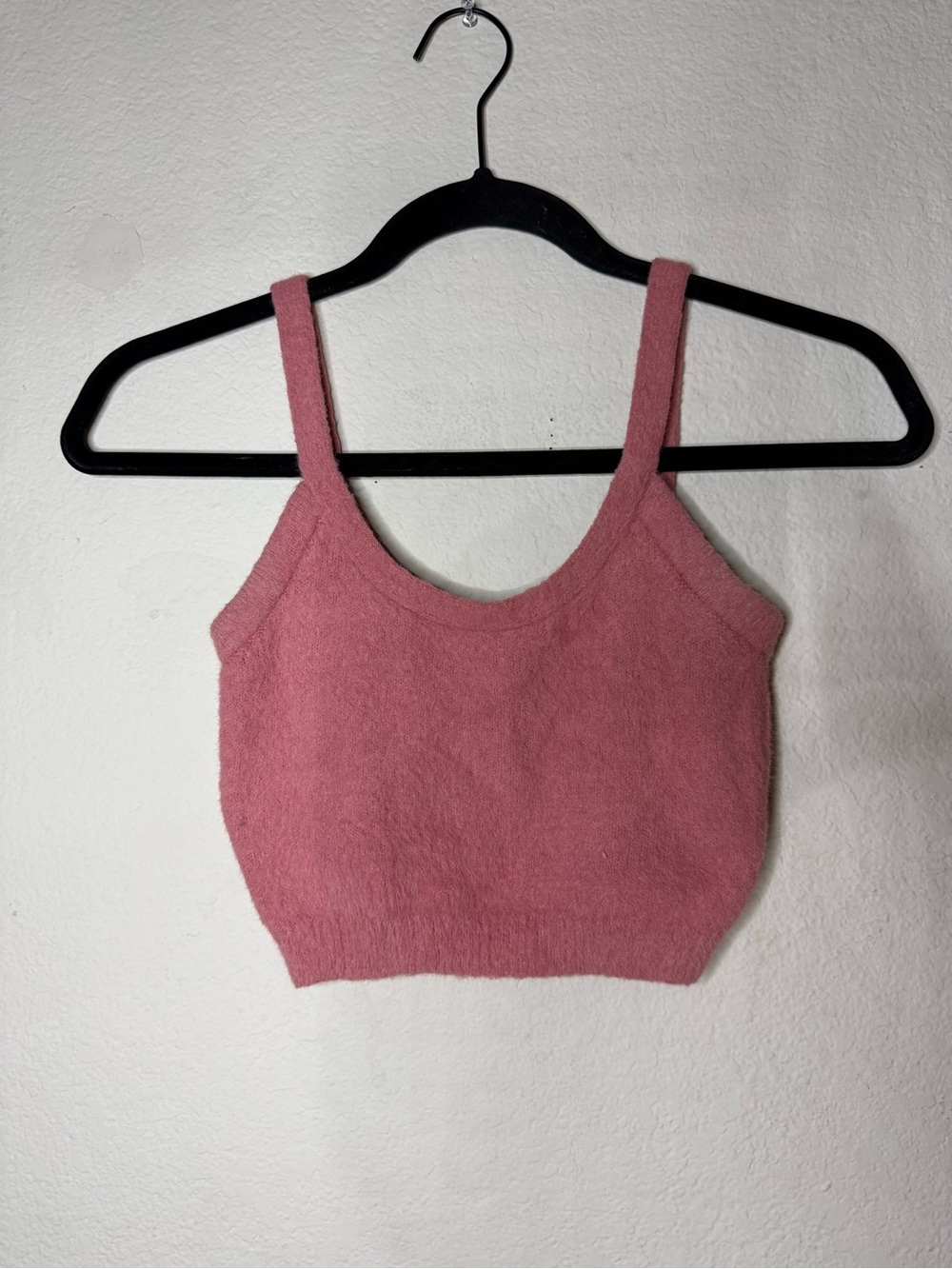 Kendall and Kylie Soft Knit Tank Crop Top in Dusty Rose